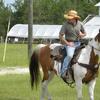 The ranch manager and some of the kids were out for a ride on Saturday morning.